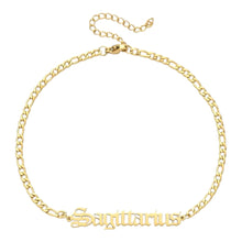 Load image into Gallery viewer, Gold Plated Zodiac Anklet