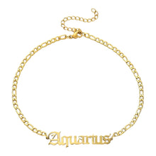 Load image into Gallery viewer, Gold Plated Zodiac Anklet