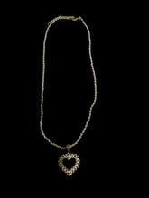 Load image into Gallery viewer, Iced Rolex Heart Rope Chain Necklace – 18K Gold Dipped

