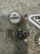 Load image into Gallery viewer, Silver and White Designer inspired Charms
