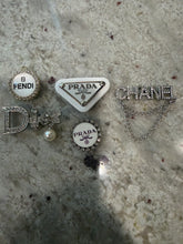 Load image into Gallery viewer, Silver and White Designer inspired Charms
